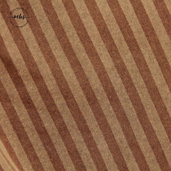 NWT Nordstrom x House of Aama Henry Workwear Stripes Pants Brown Tan Men 34x32 - Picture 9 of 11